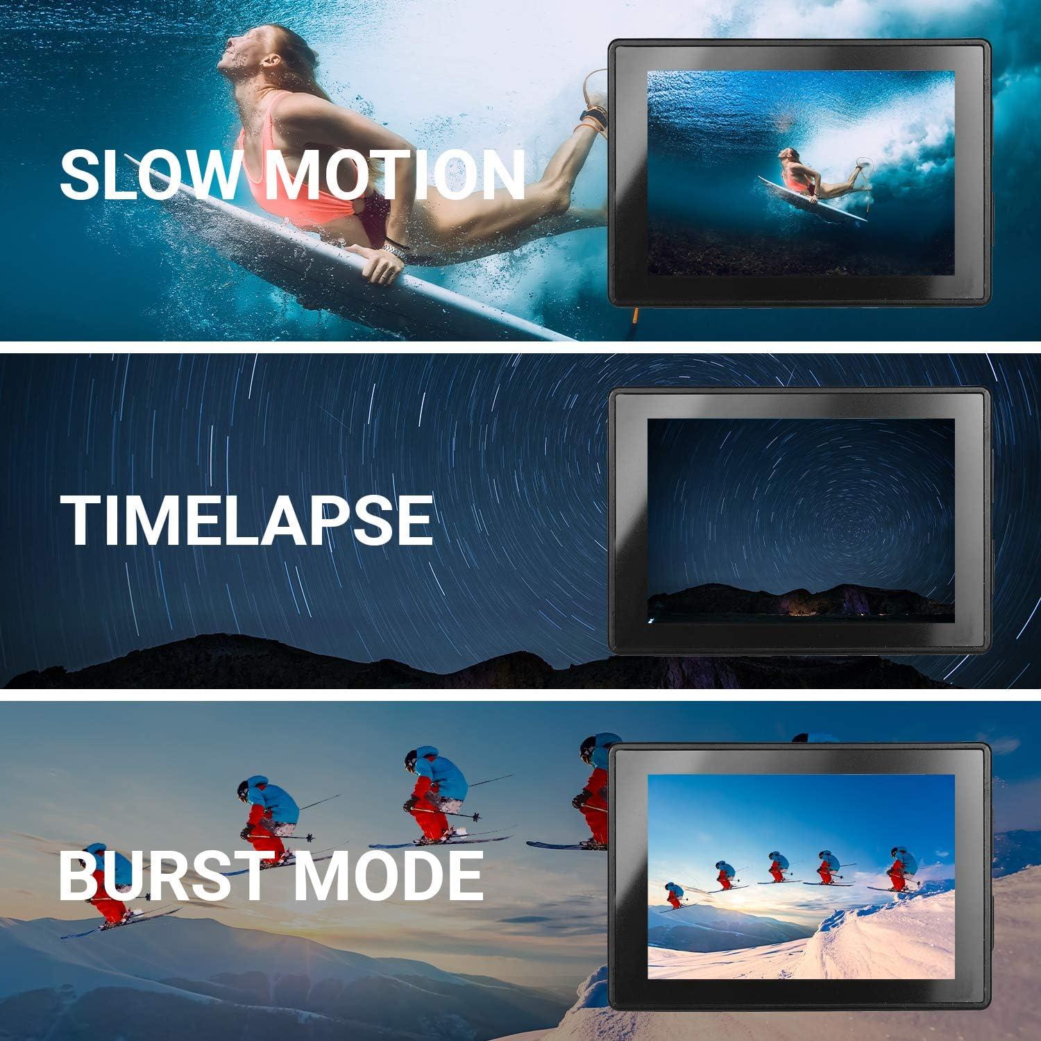 Cámara de Acción SNAPSHOT 4K Submarina 12MP con Accesorios