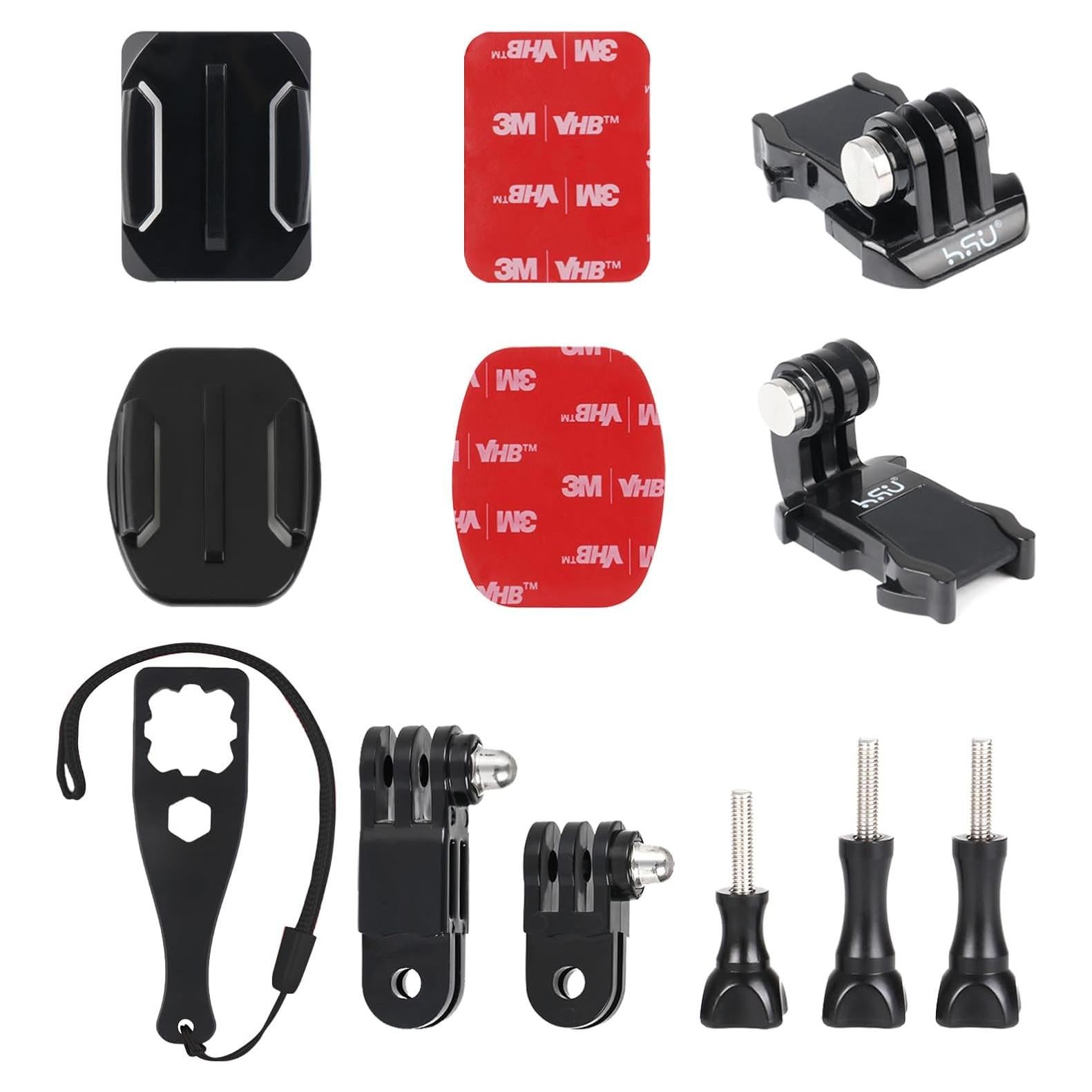 Bolsa de Agarre HSU para GoPro con Monturas y Accesorios