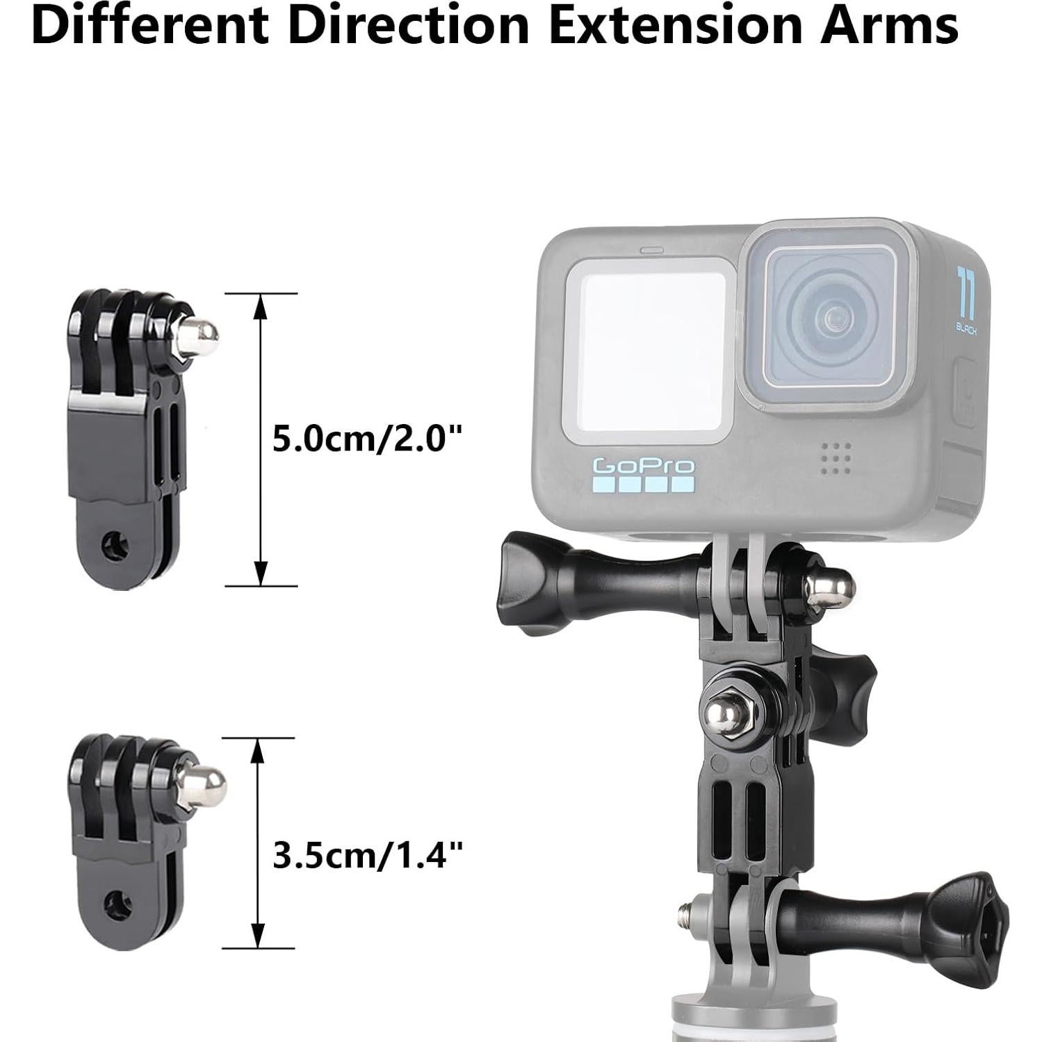 Bolsa de Agarre HSU para GoPro con Monturas y Accesorios