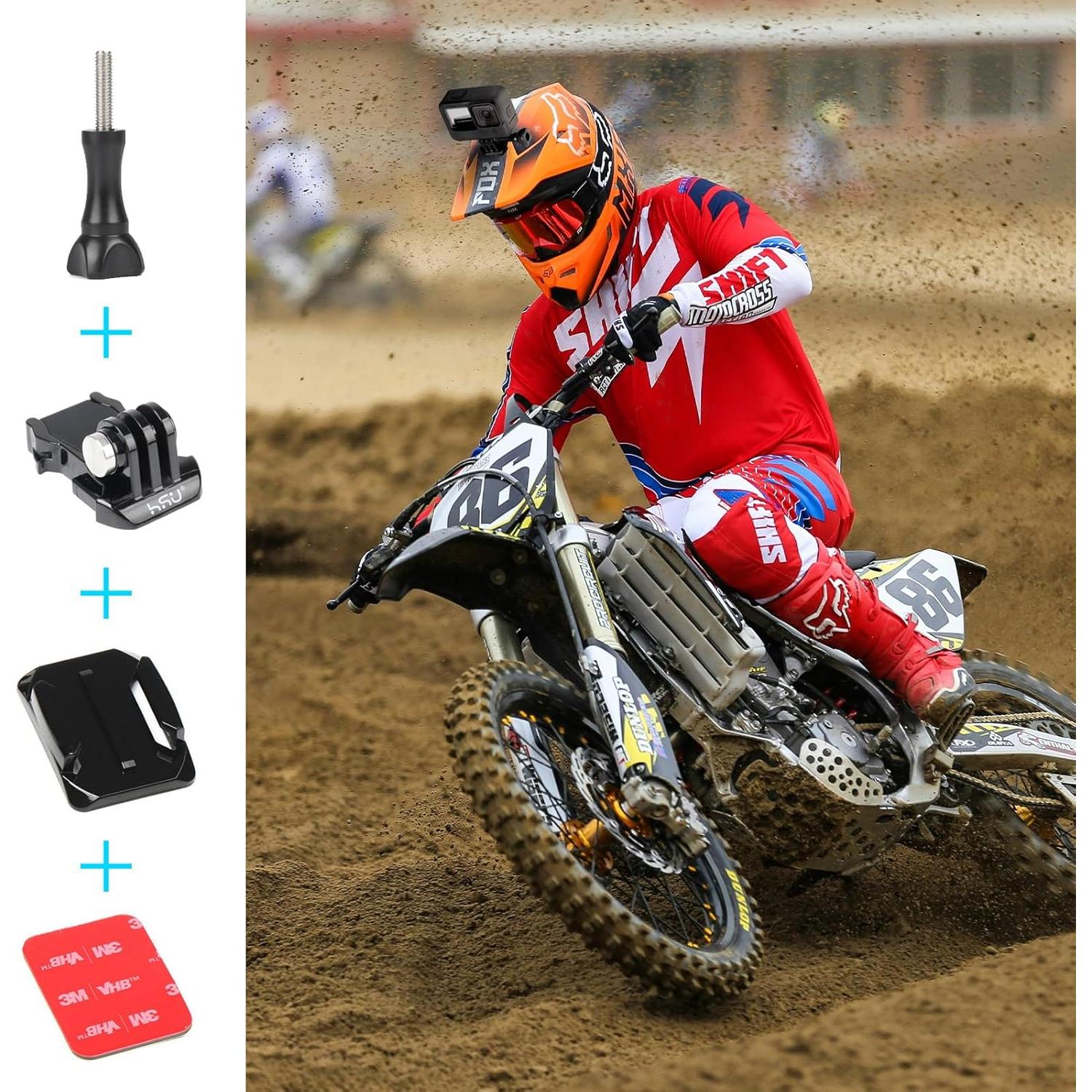 Bolsa de Agarre HSU para GoPro con Monturas y Accesorios