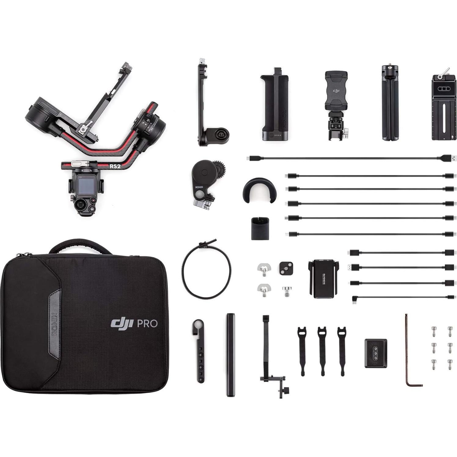 Estabilizador de Cardán DJI RS 2 Combo para Cámaras DSLR y Sin Espejo