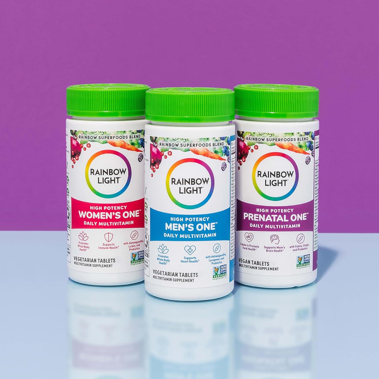 Multivitamina Prenatal Rainbow Light One 120 Cápsulas Veganas