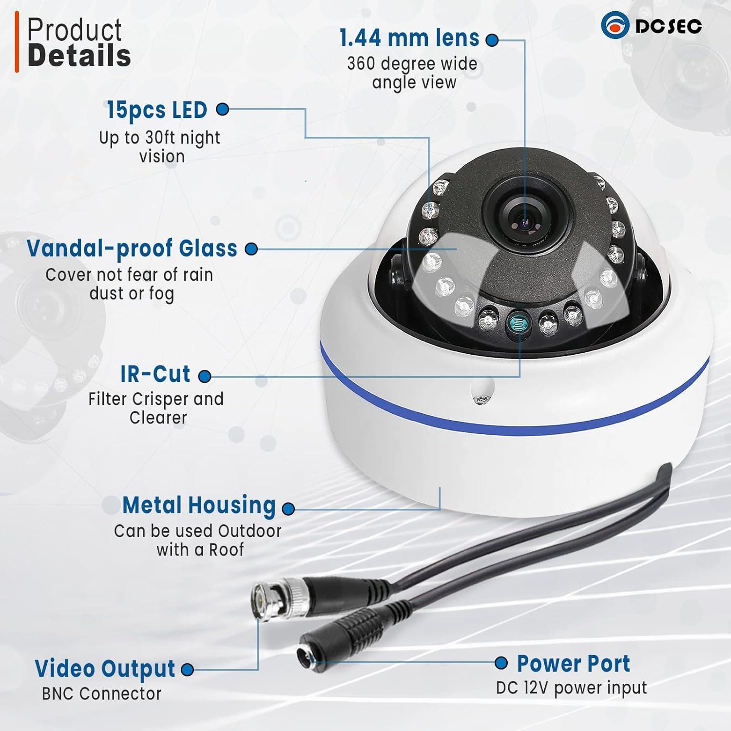 Cámara de Vigilancia Domo 360° HD 1080P Shenzhen D&C