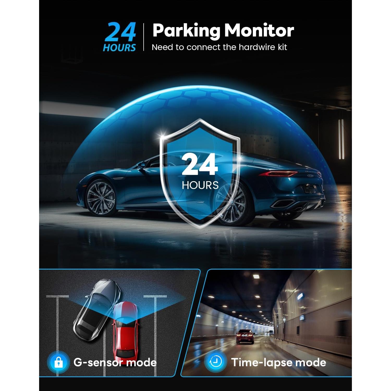 Cámara de Tablero SPRLEAF D88 MINI 4 Canales 360° GPS WiFi