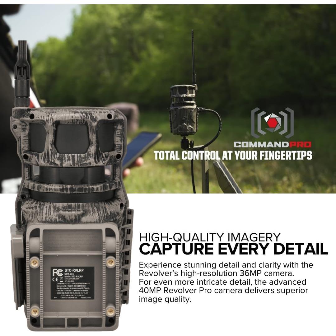 Cámara de sendero celular Stealth Cam Revolver 40MP Pro 360°