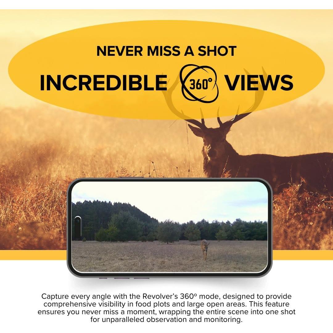 Cámara de sendero celular Stealth Cam Revolver 40MP Pro 360°