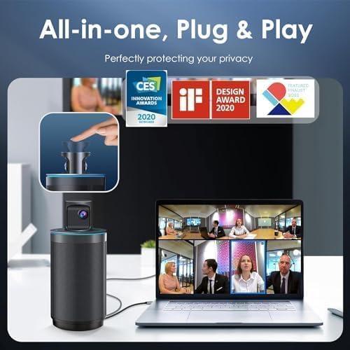 Cámara de Conferencia KanDao Meeting 360, 8K, 8 Micrófonos, 20W