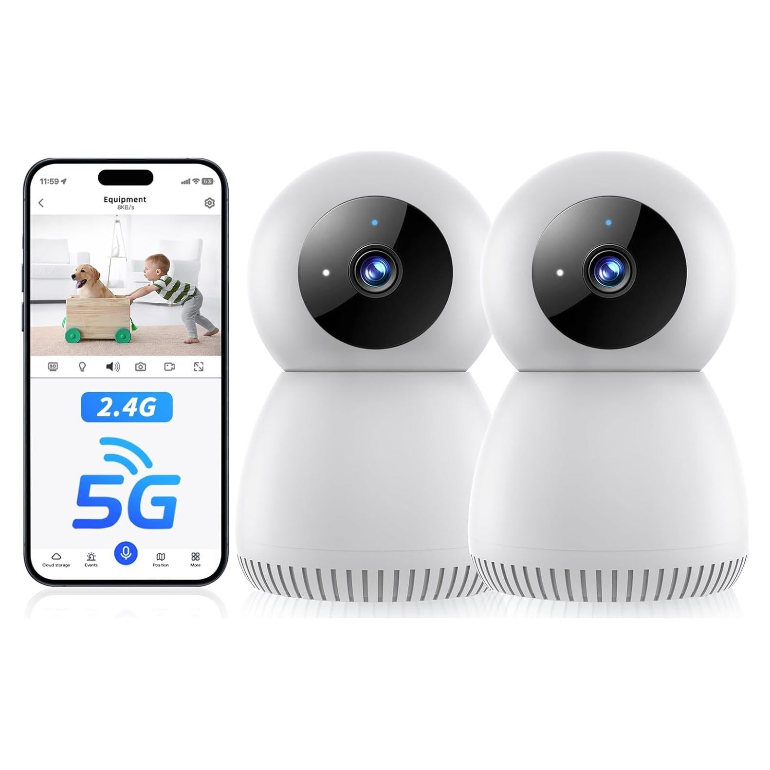 Cámara Interior 1080P NoahTec 2Pack con Detección de Movimiento