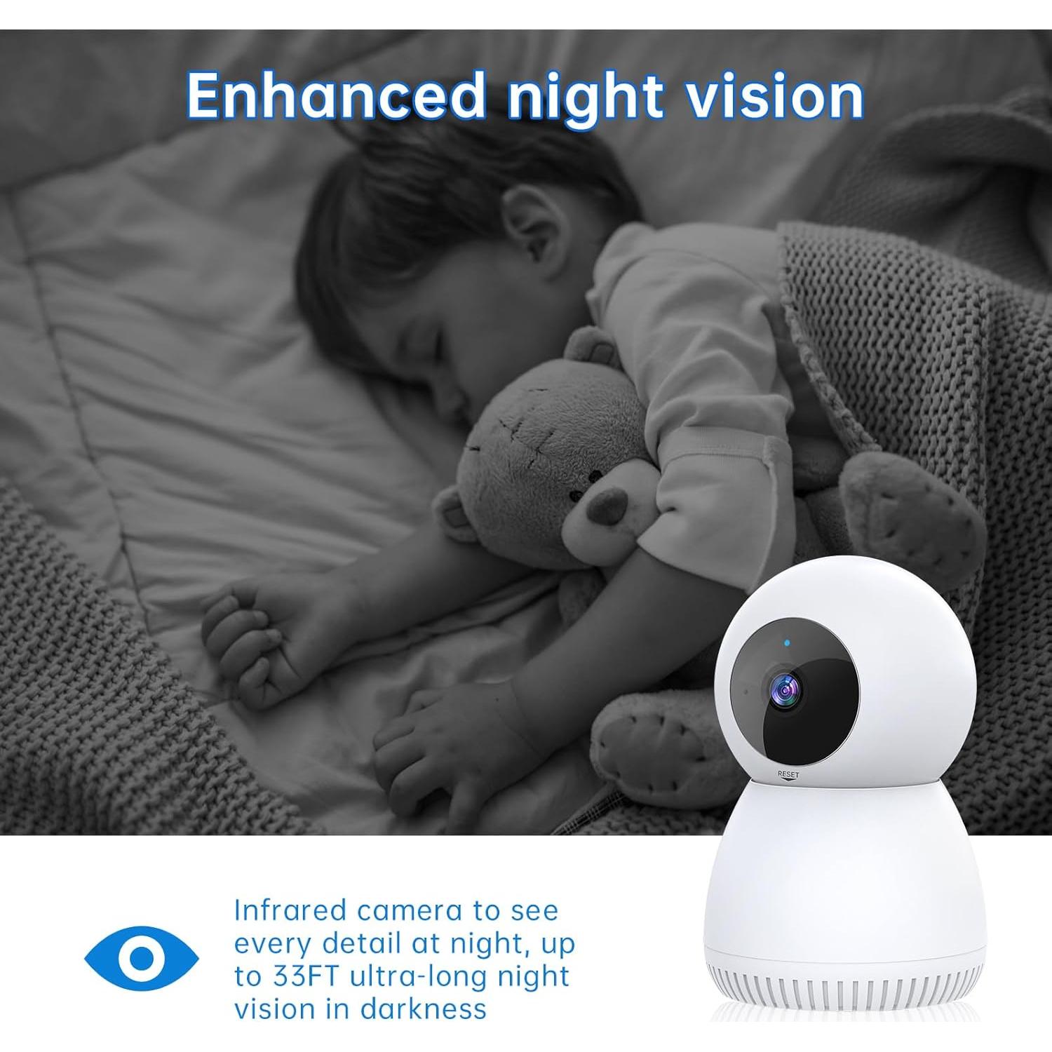 Cámara Interior 1080P NoahTec 2Pack con Detección de Movimiento