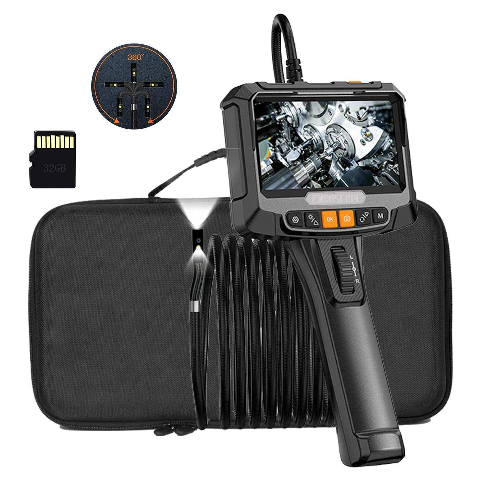 Endoscopio KMDES 5" Doble Lente 1080P IP67 1.49m