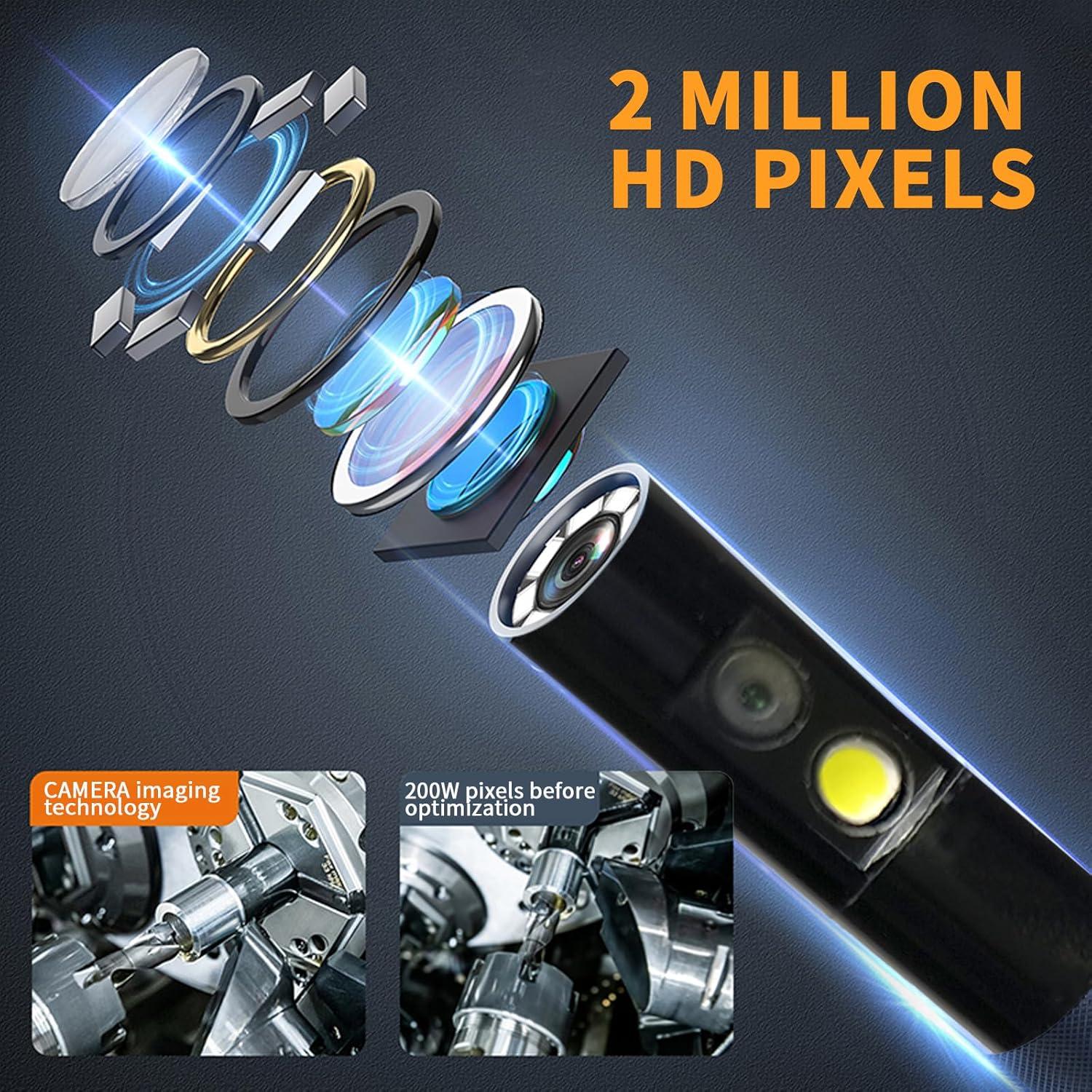 Endoscopio KMDES 5" Doble Lente 1080P IP67 1.49m