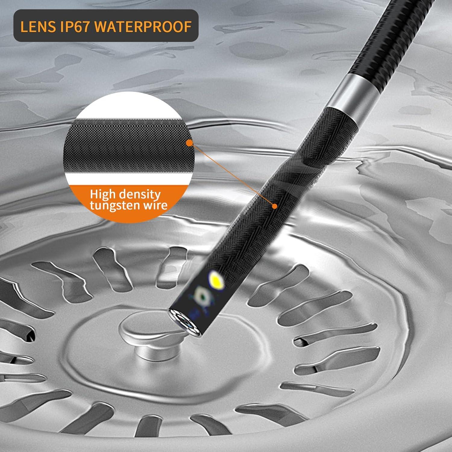 Endoscopio KMDES 5" Doble Lente 1080P IP67 1.49m