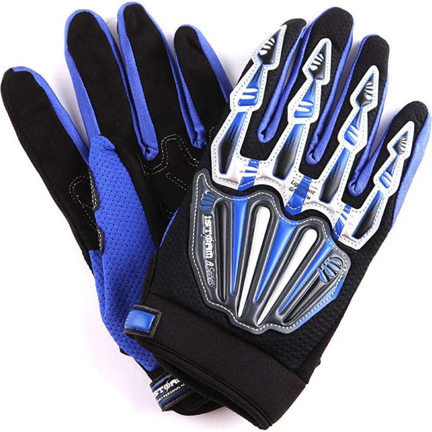 Guantes de Ciclismo WOW MXA008 Azul con Protección Dura