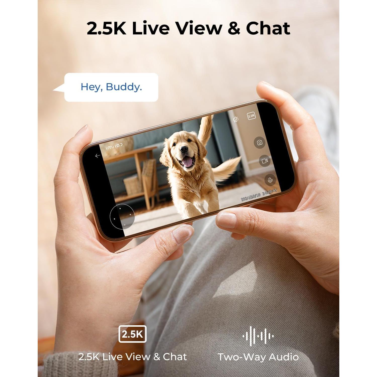 Cámara de Seguridad IMILAB C21 2.5K Paquete de 2 con WiFi