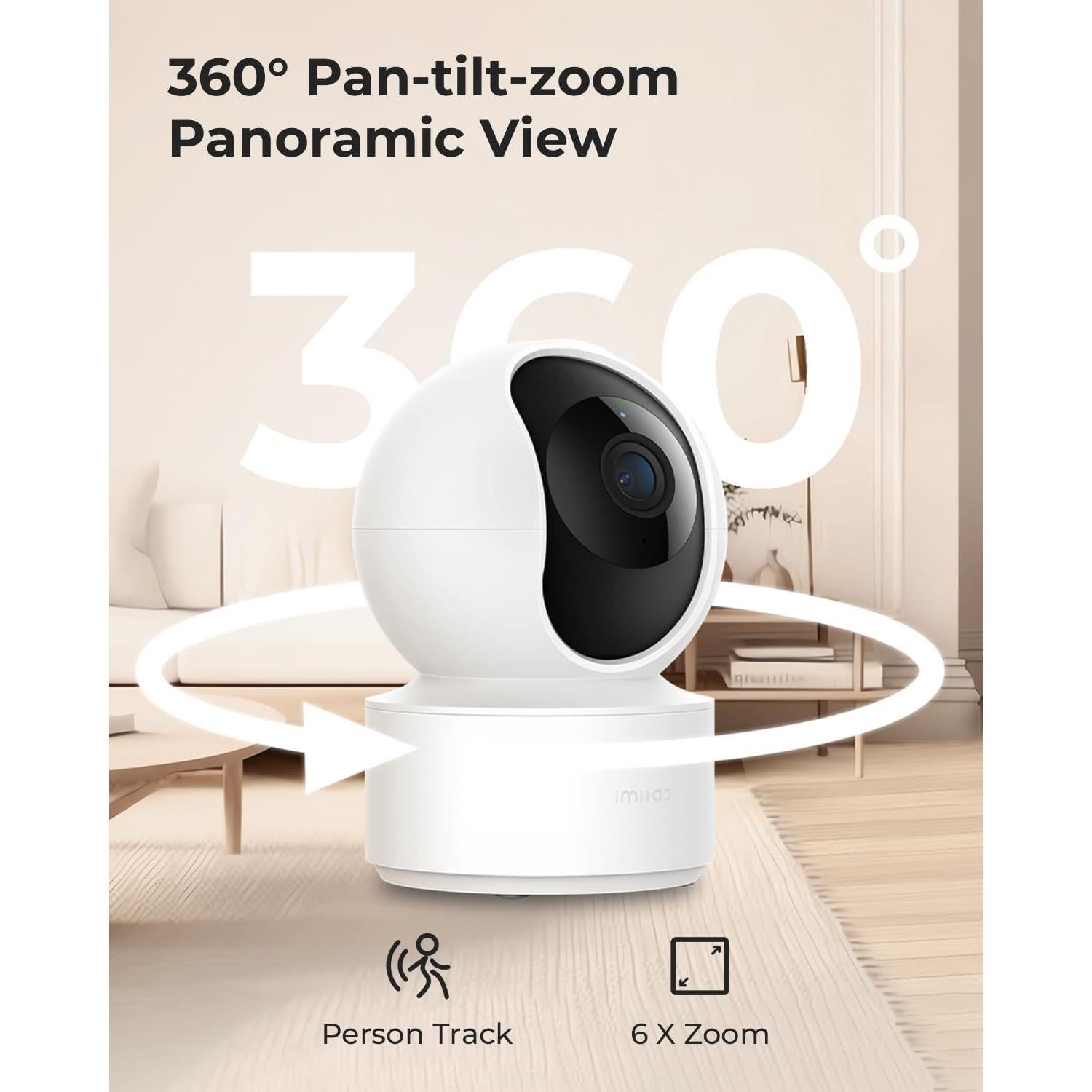 Cámara de Seguridad IMILAB C21 2.5K Paquete de 2 con WiFi