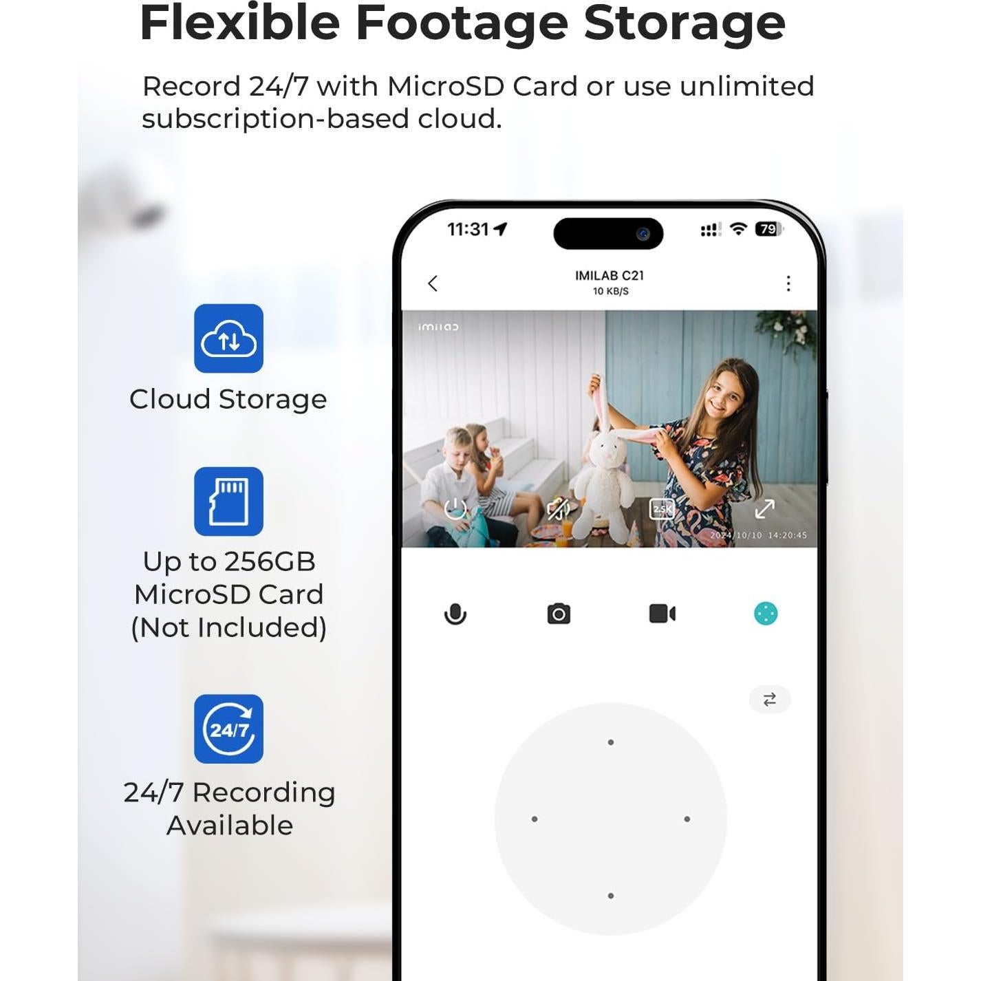 Cámara de Seguridad IMILAB C21 2.5K Paquete de 2 con WiFi