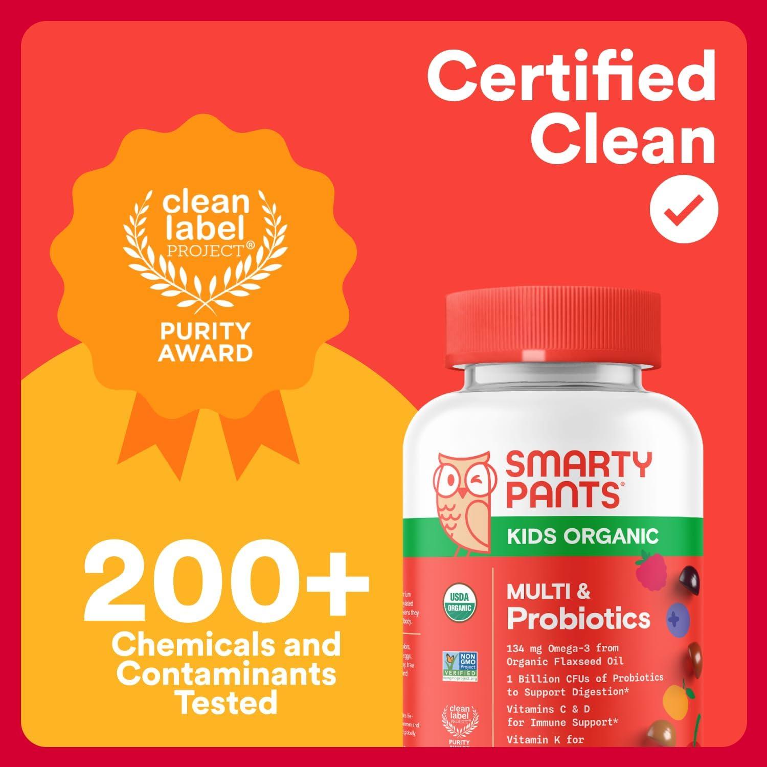 Gomitas Multivitamínicas Orgánicas SmartyPants 120 g - Niños