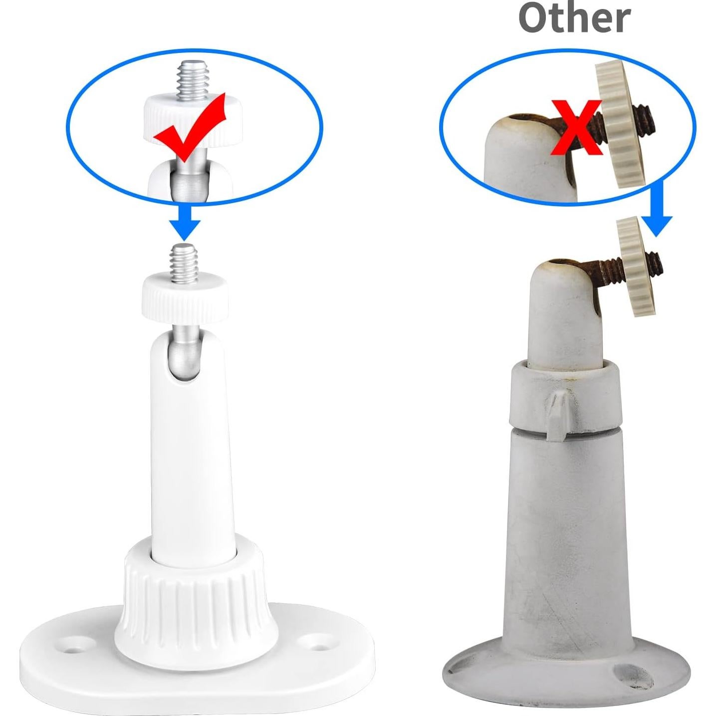 Soportes Adhesivos de Pared StartVision para Cámara Ring - 4 Piezas