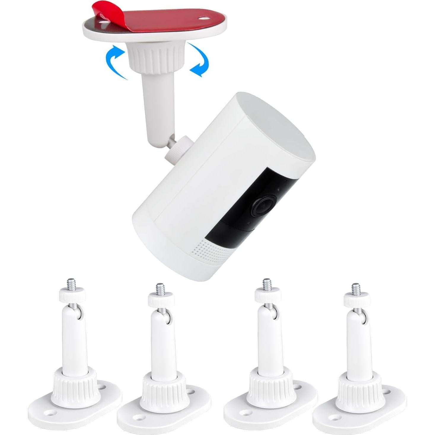 Soportes Adhesivos de Pared StartVision para Cámara Ring - 4 Piezas