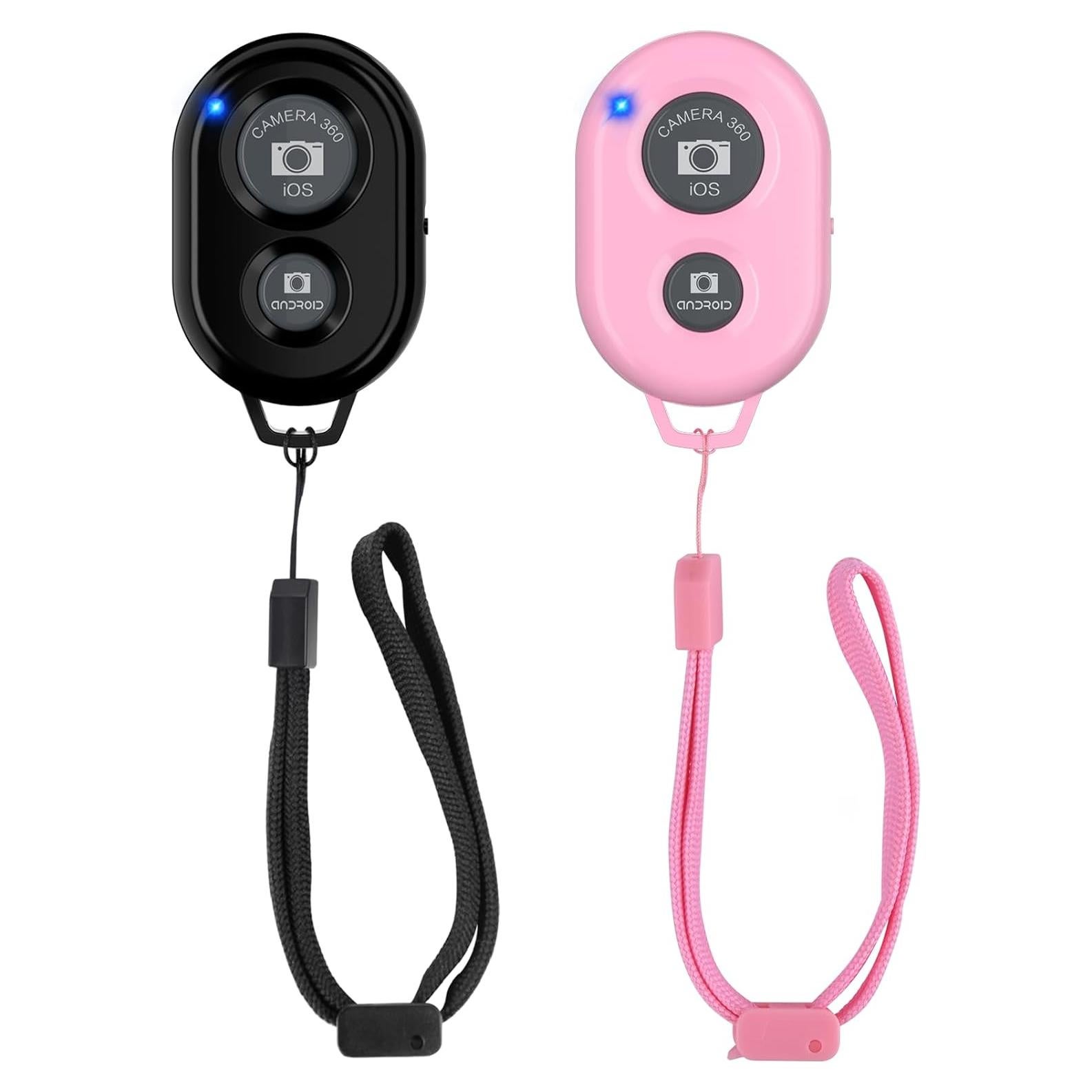 Disparador Remoto Inalámbrico Zttopo para Smartphones - Negro y Rosa