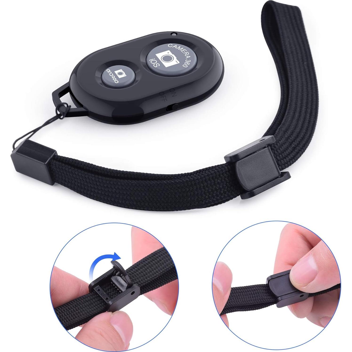 Disparador Remoto Inalámbrico Zttopo para Smartphones - Negro y Rosa