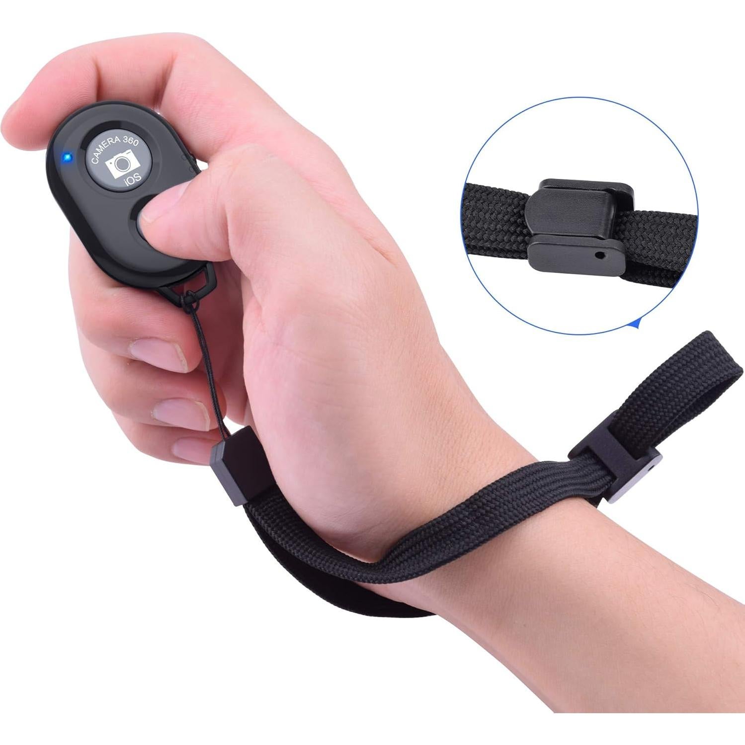 Disparador Remoto Inalámbrico Zttopo para Smartphones - Negro y Rosa