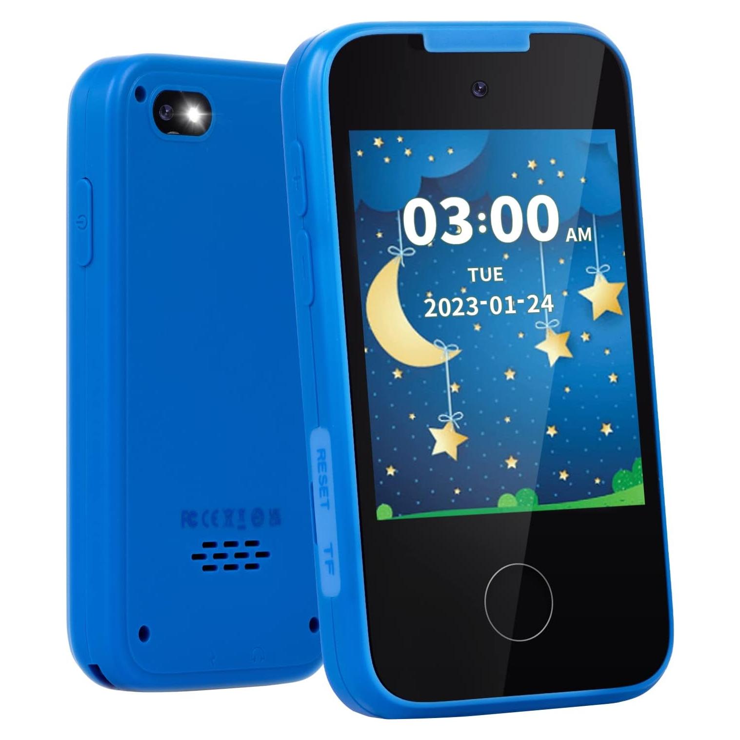 Teléfono Juguete Táctil MOFGDNI para Niños 3-8 Años Doble Cámara