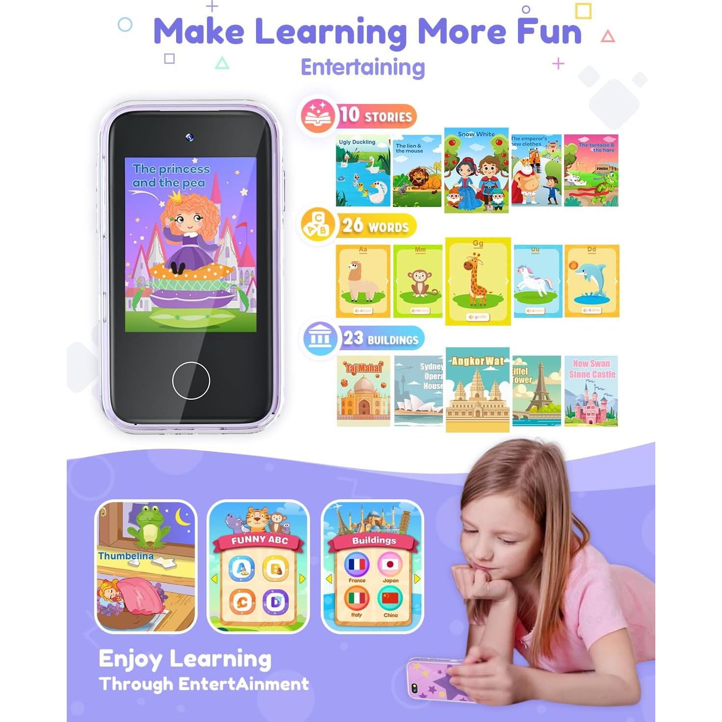 Teléfono Juguete Educativo JOYJAM para Niños 3-8 Años