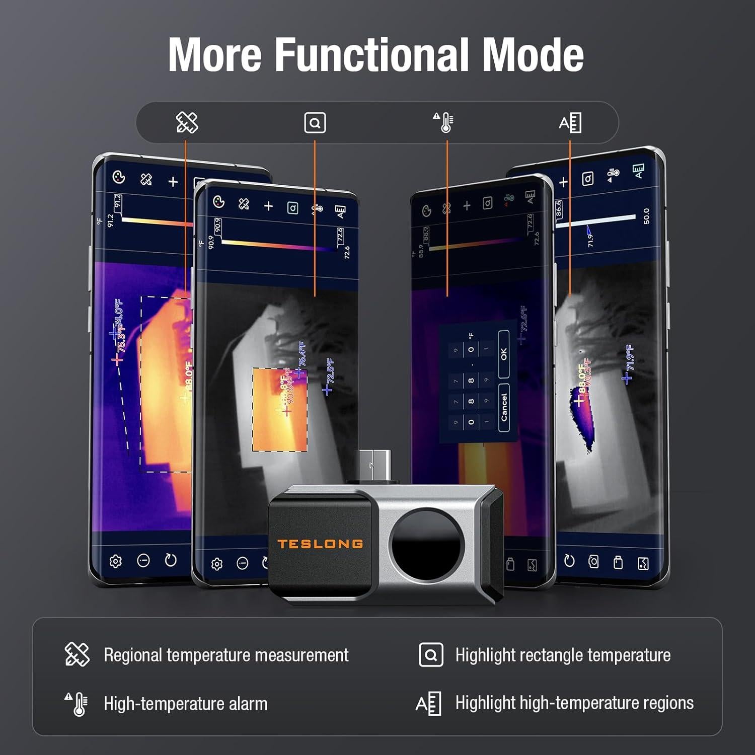 Cámara Térmica Teslong TTM160P 160x120 para Android