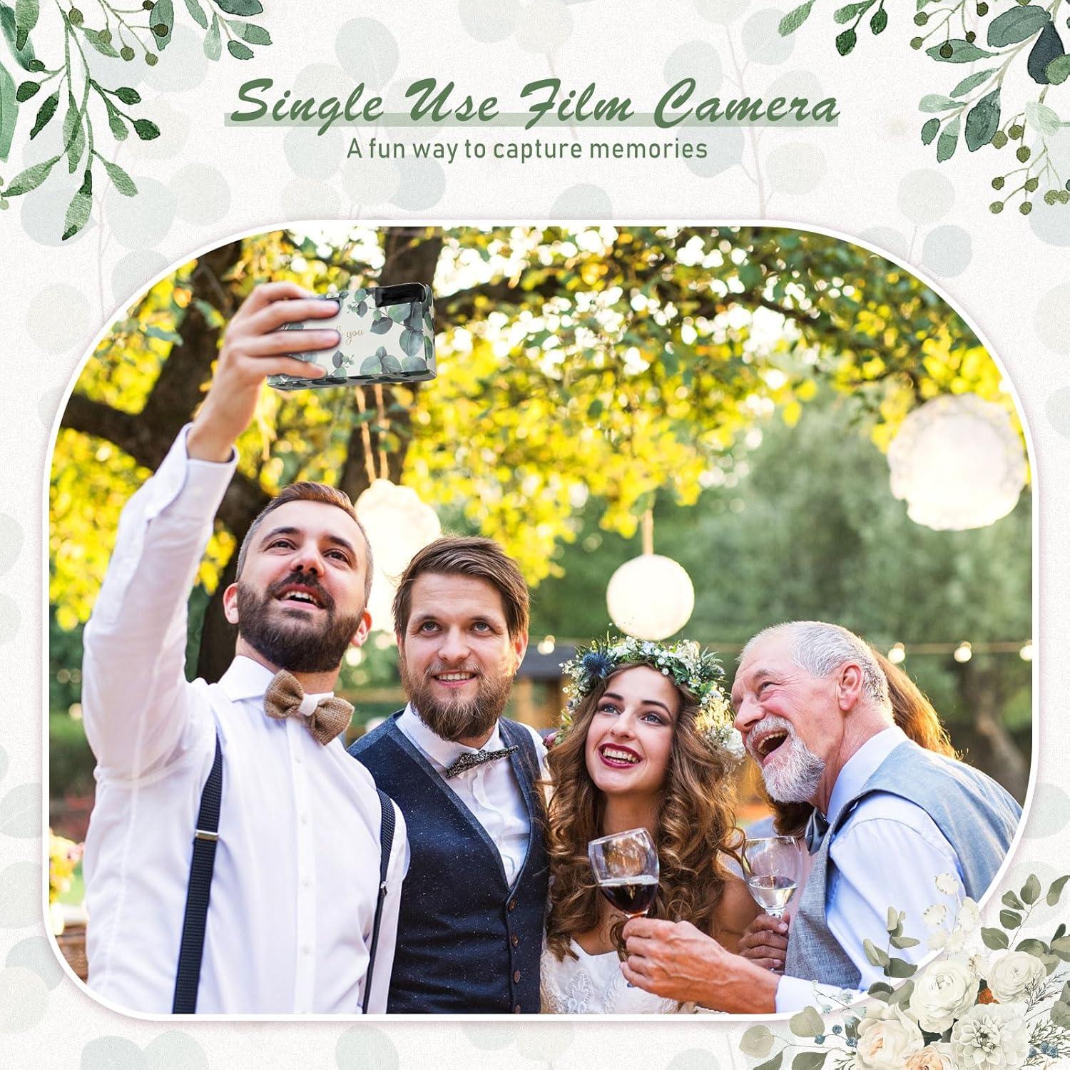 8 Cámaras Desechables Kanayu con Flash 35mm para Bodas