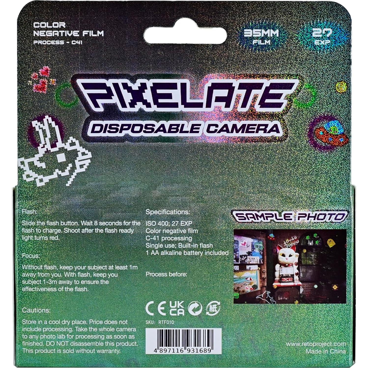 Cámara desechable RETOCOLOR Pixelate 35mm ISO400 27EXP