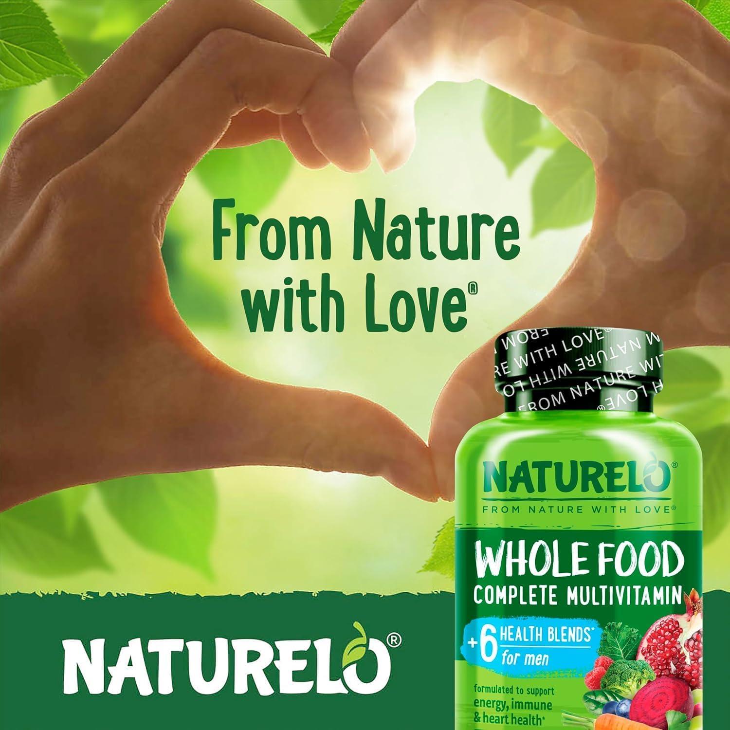 Multivitaminas para Hombres NATURELO 120 Cápsulas Vegetarianas
