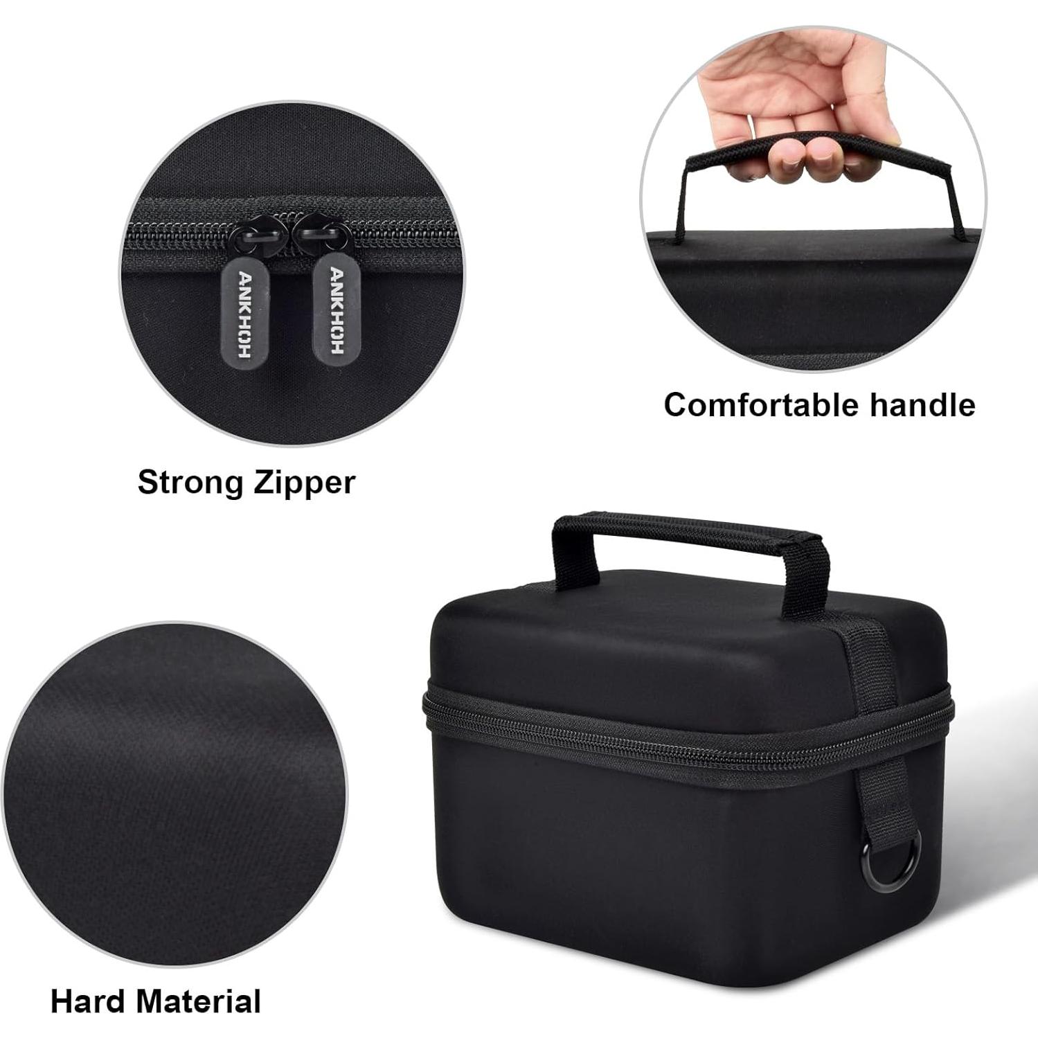 Funda para Cámara de Vlogging ANKHOH 5K 4K Negra con Compartimentos