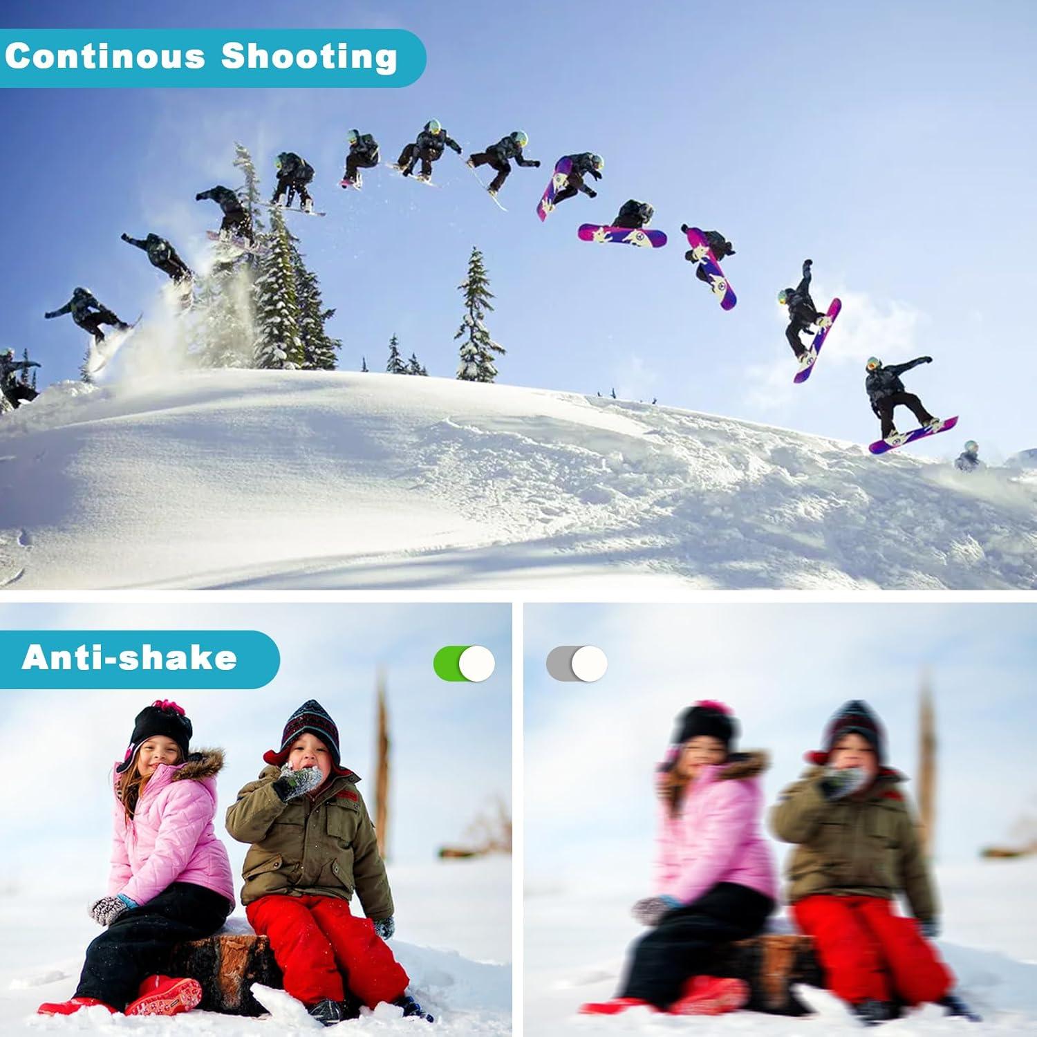 Cámara Digital Impermeable Focusify WP09AF 48MP 4K Azul