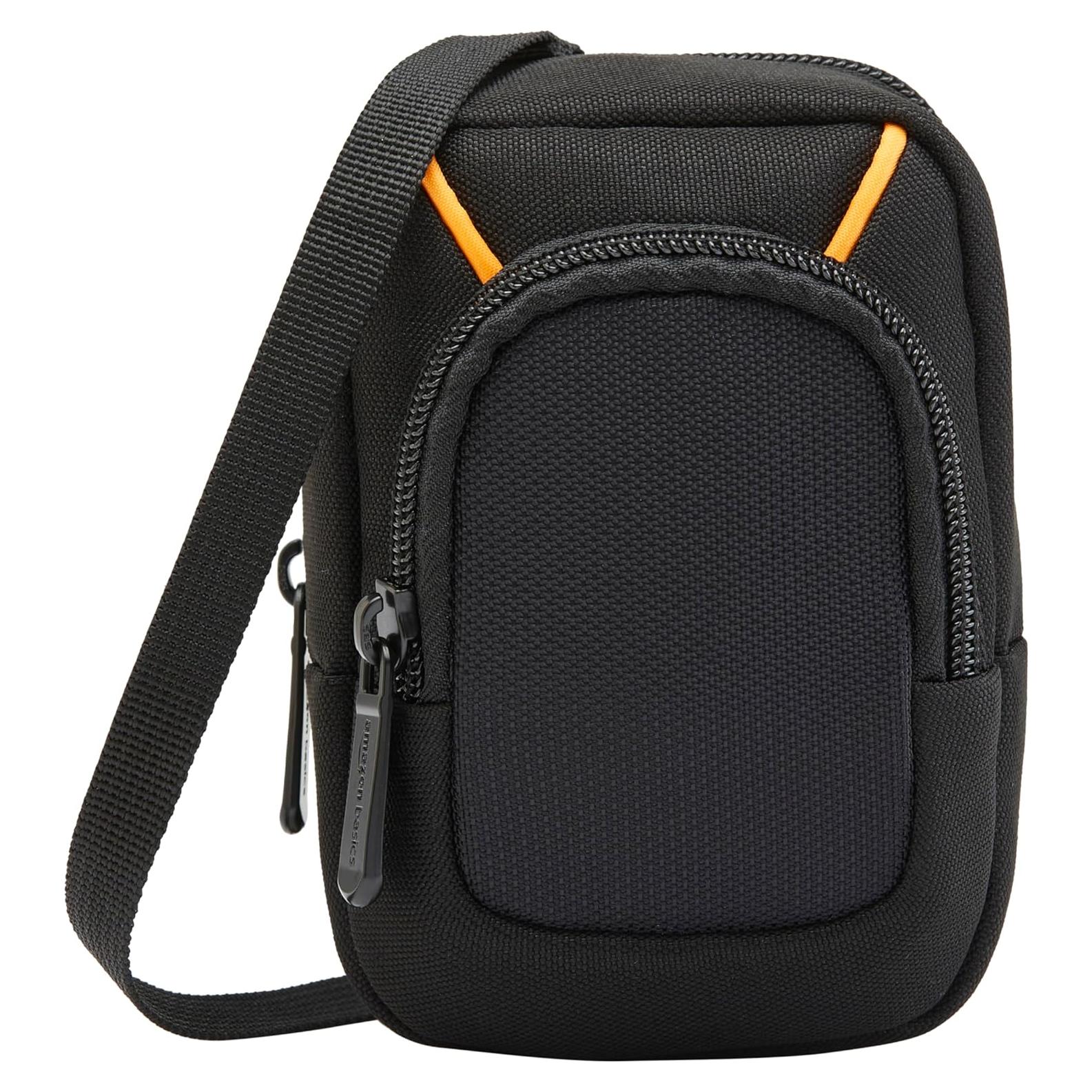 Funda Grande para Cámara Compacta Amazon Basics Negra 15.2x10.2x5.1cm