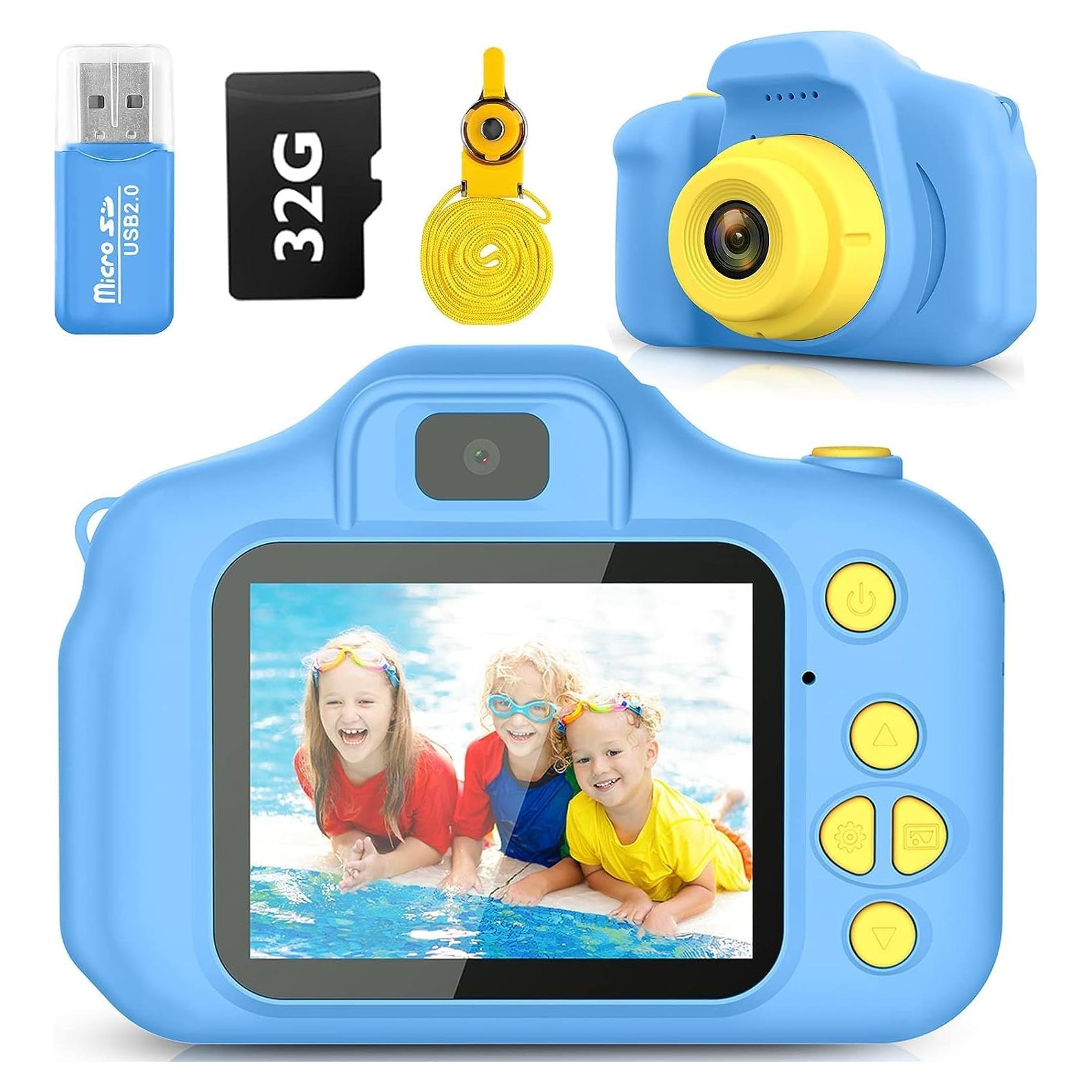Cámara Digital para Niños Desuccus x2 HD 8MP Azul con SD 32GB