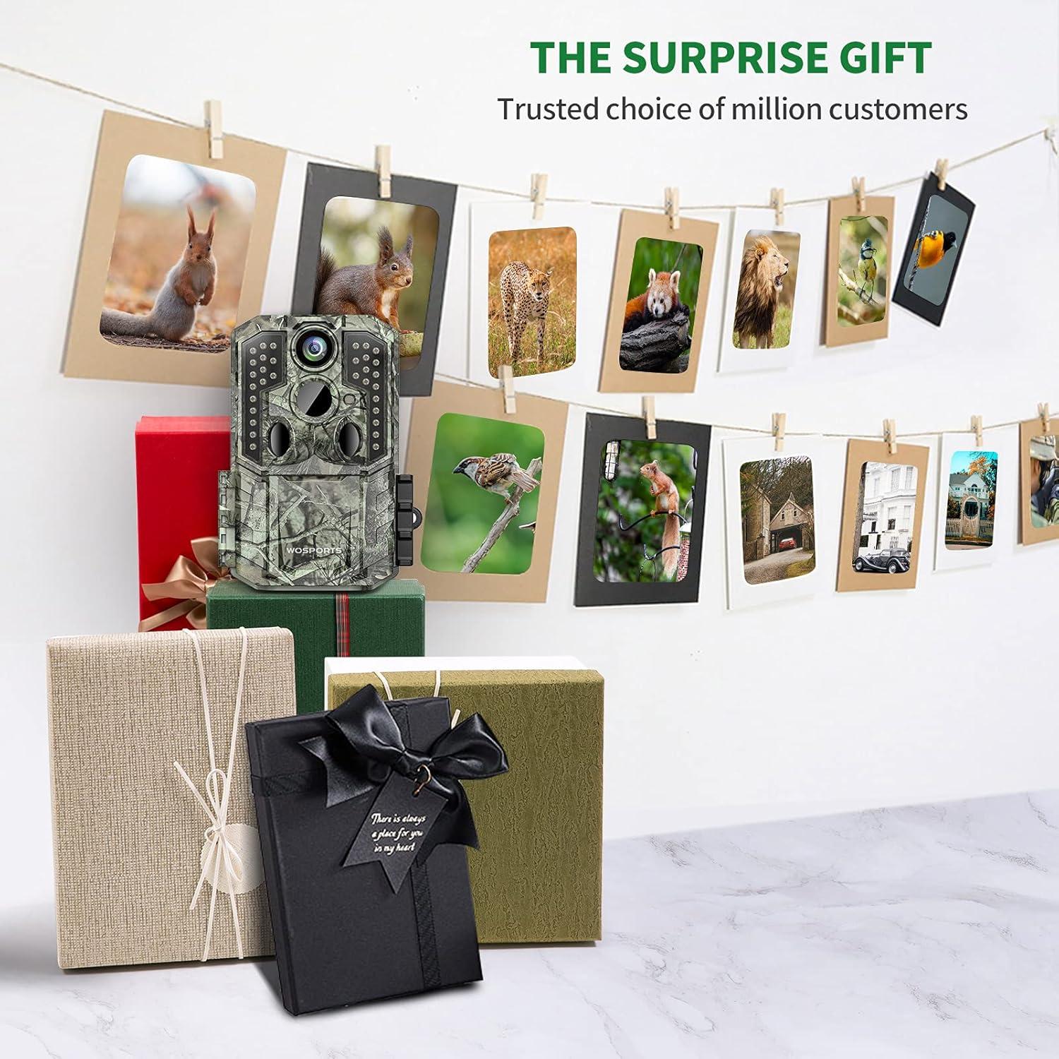 Cámara de sendero WOSPORTS G600-4K 48MP visión nocturna IP66