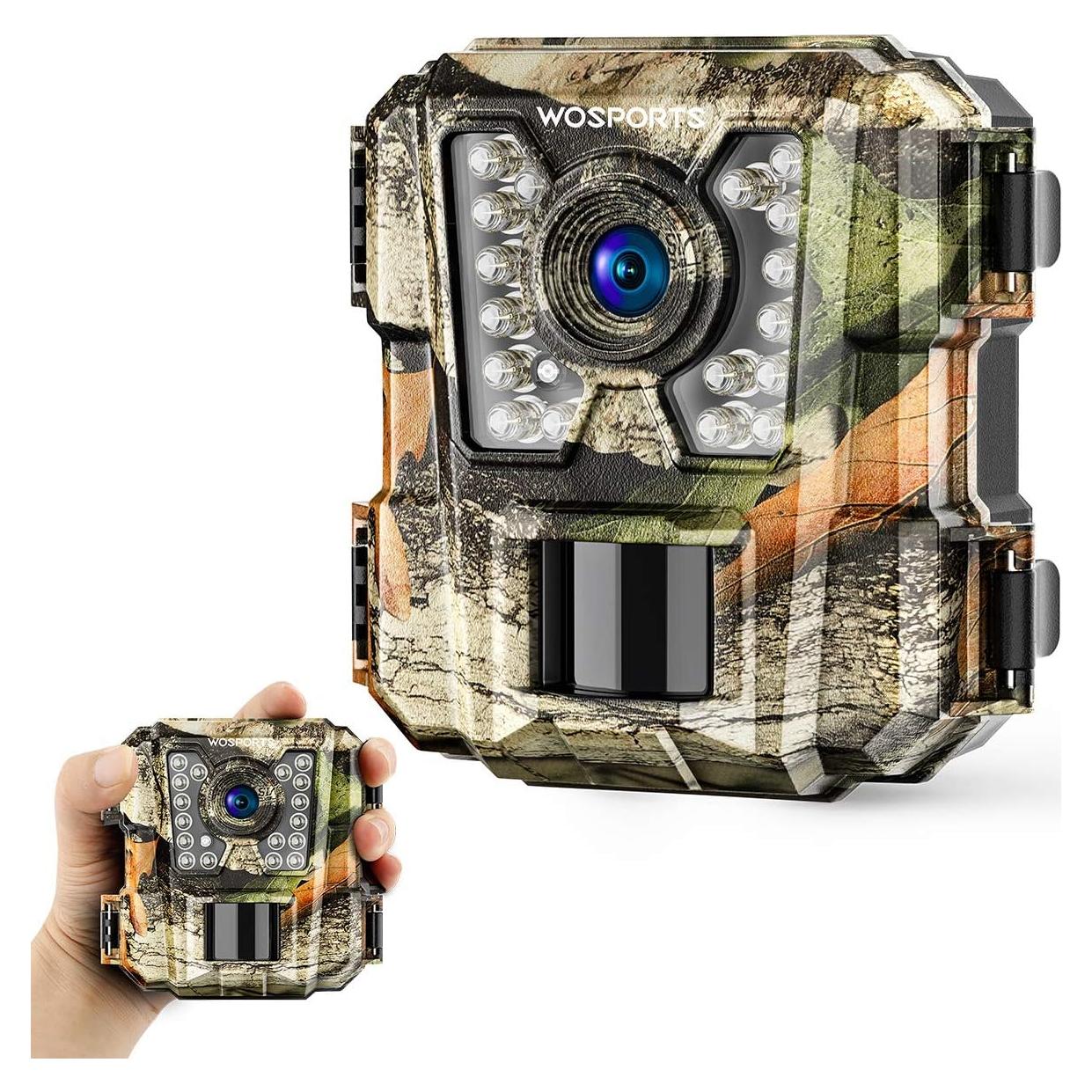 Cámara de sendero WOSPORTS 24MP 1080P IR a prueba de agua