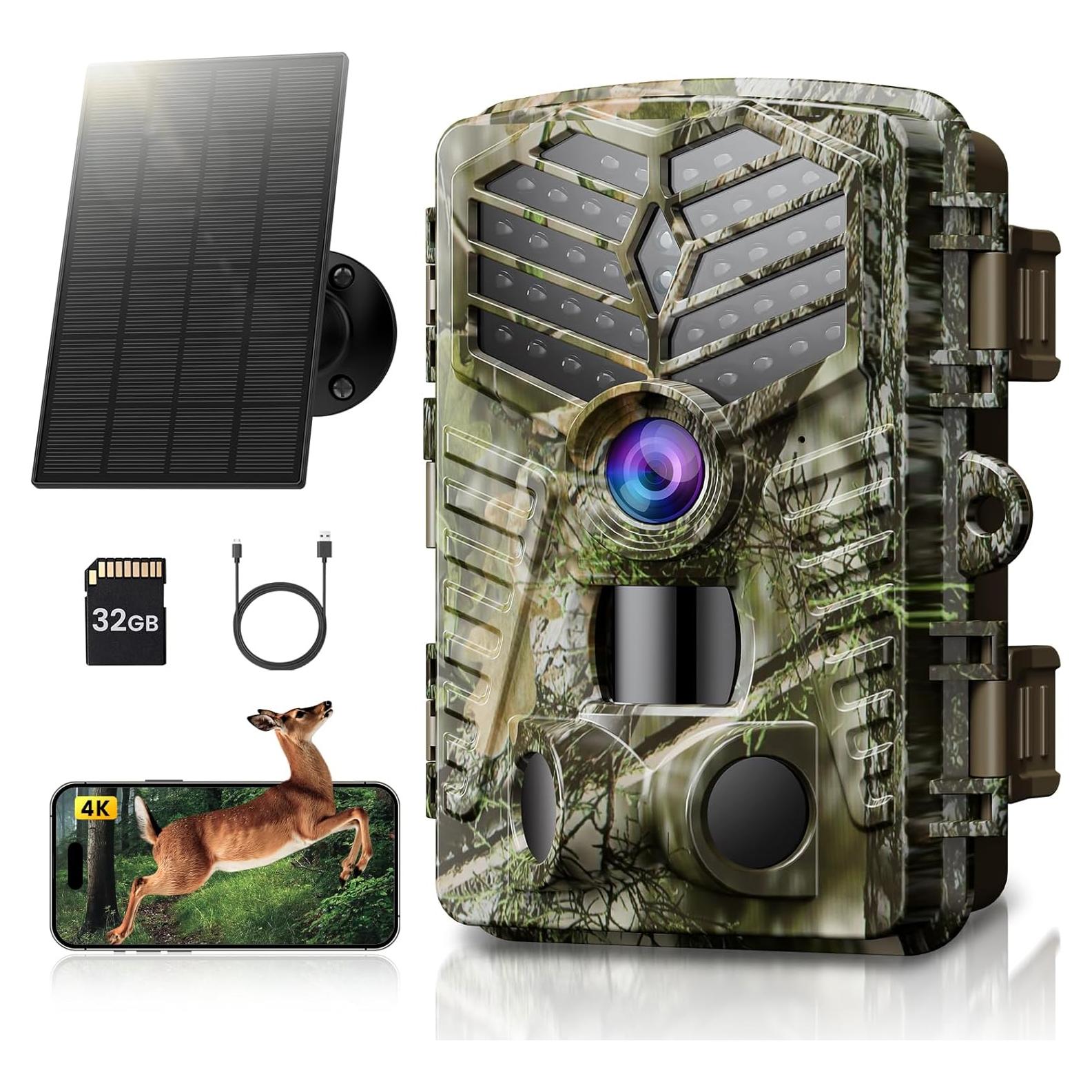 Cámara de Trail Solareye 4K 64MP WiFi Solar Impermeable