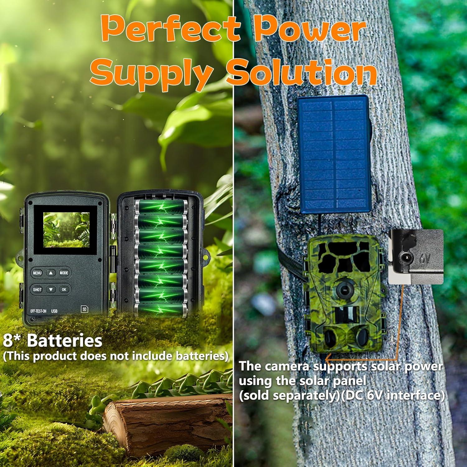 Cámara de Sendero Lantoocam 5K con Visión Nocturna y Wi-Fi