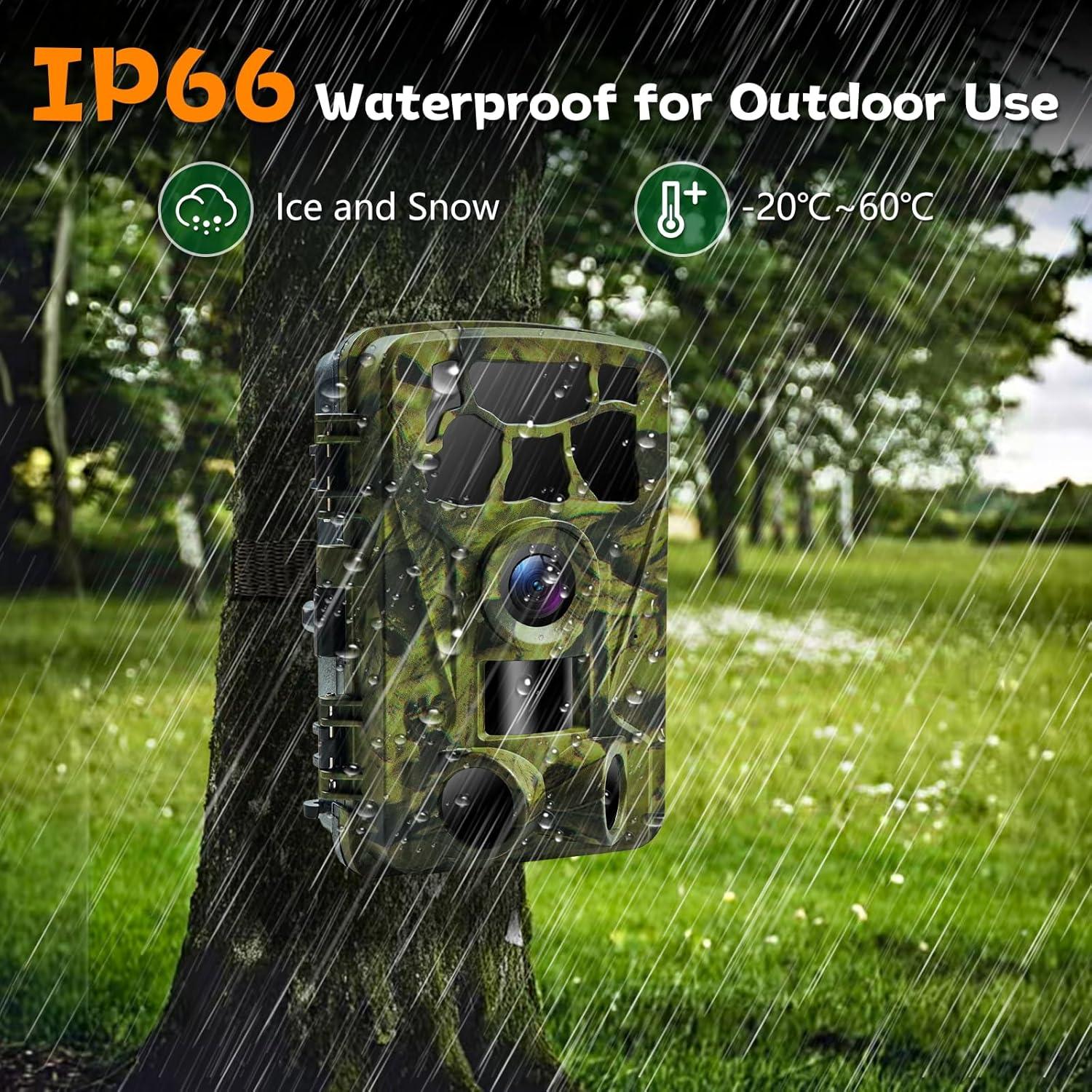 Cámara de Sendero Lantoocam 5K con Visión Nocturna y Wi-Fi