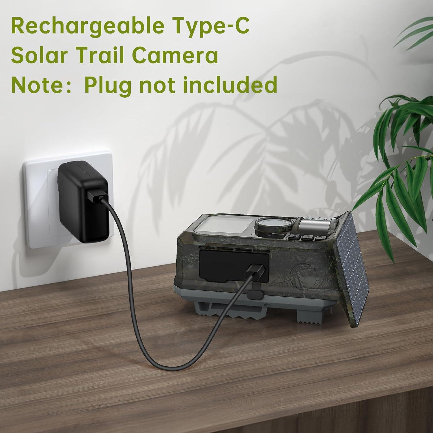 Cámara de Trail Solar Hrivcam 4K 64MP Resistente al Agua