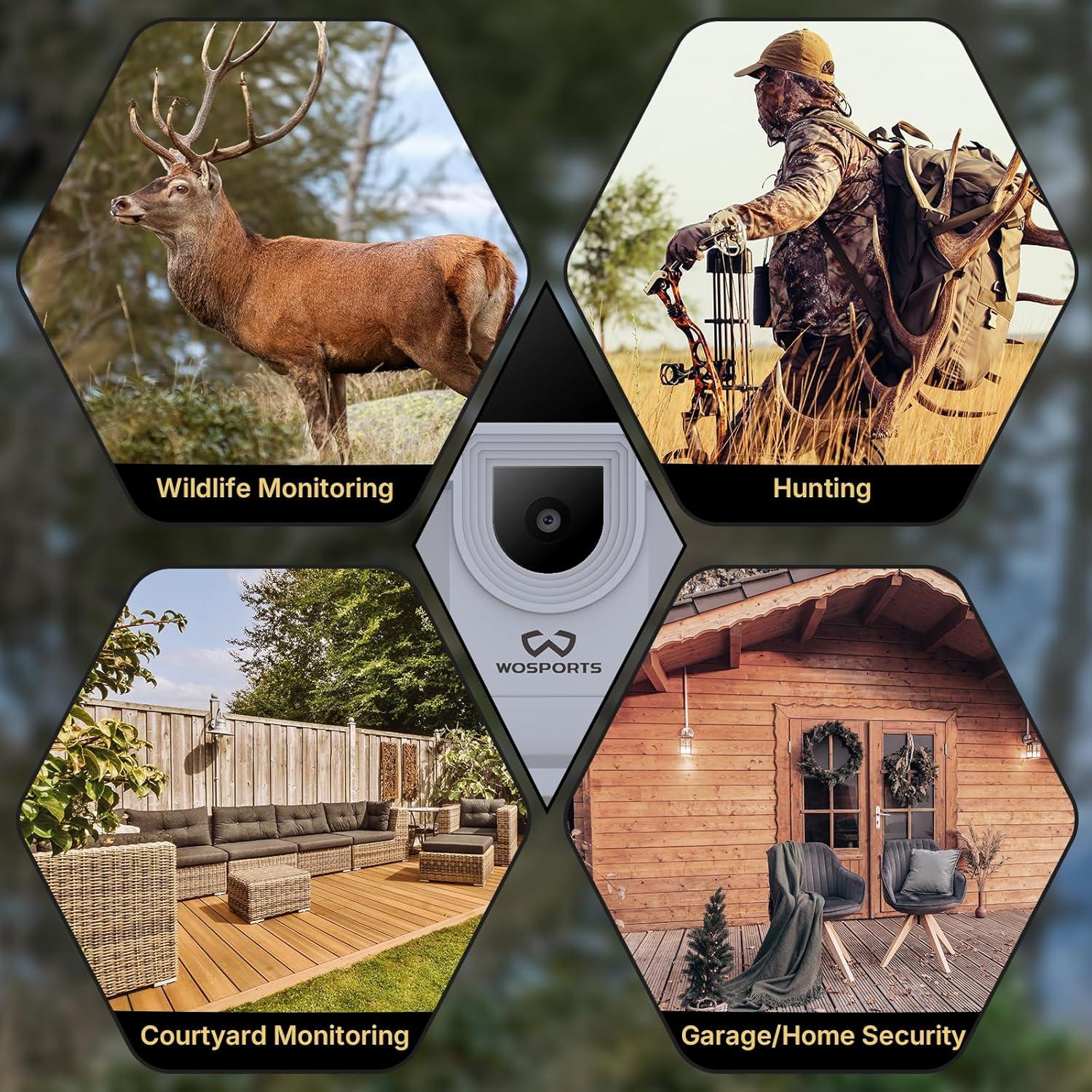 Cámara de sendero WOSPORTS H41-2 32MP 1080P con SD 32GB