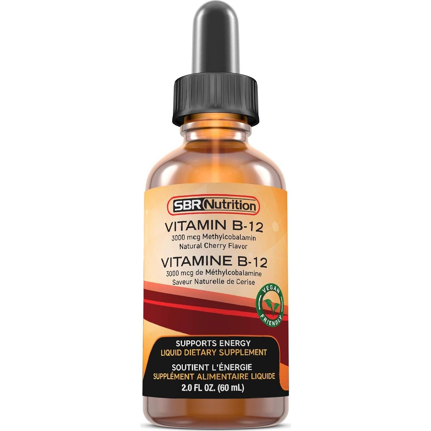 Gotas Líquidas de Vitamina B12 SBR Nutrition 3000mcg 60 Porciones
