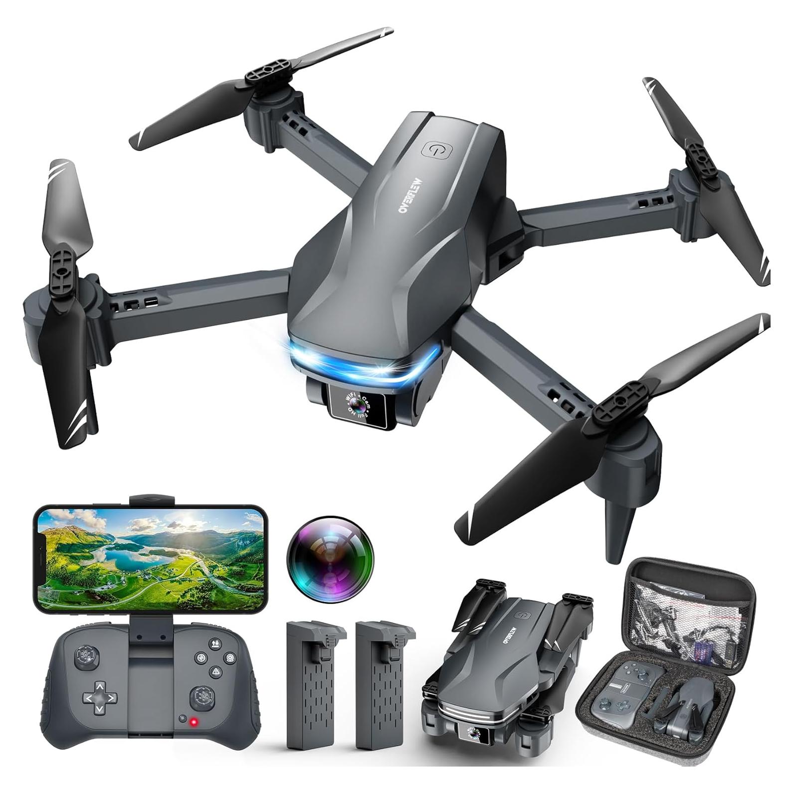Dron Plegable Velcase S101 con Cámara 1080P HD y Control APP