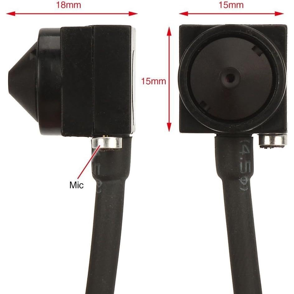 Cámara de Vigilancia Mini HD 1000TVL Vanxse® Pinhole 3.6mm