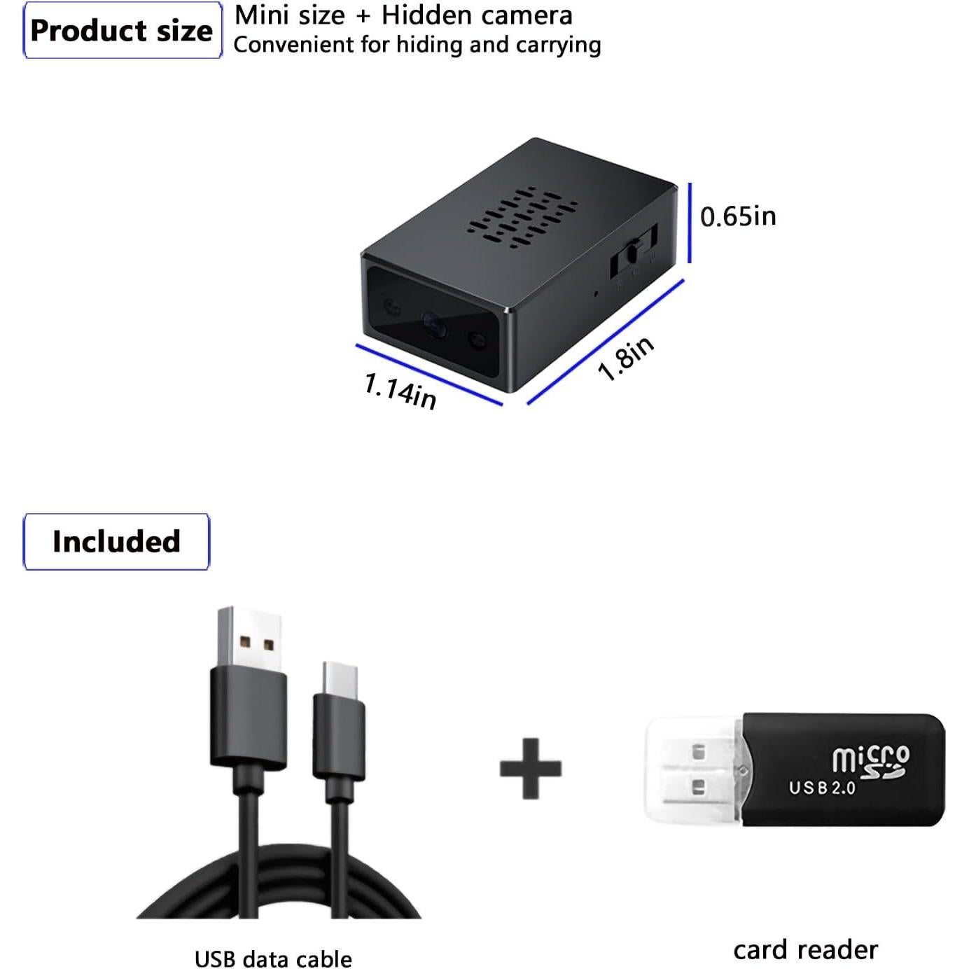 Cámara Espía Mini 1080P Shen Zhen - Seguridad Interior/Exterior