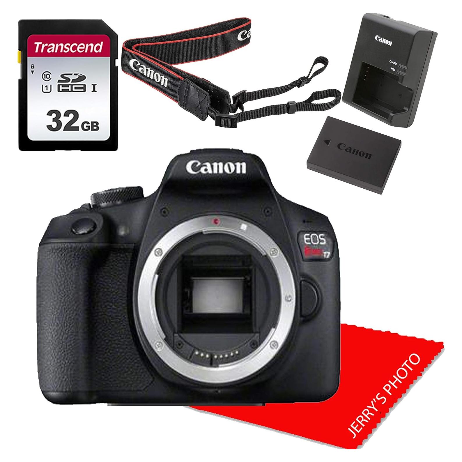 Cámara DSLR Canon EOS Rebel T7 Cuerpo + Memoria 32GB Renovado