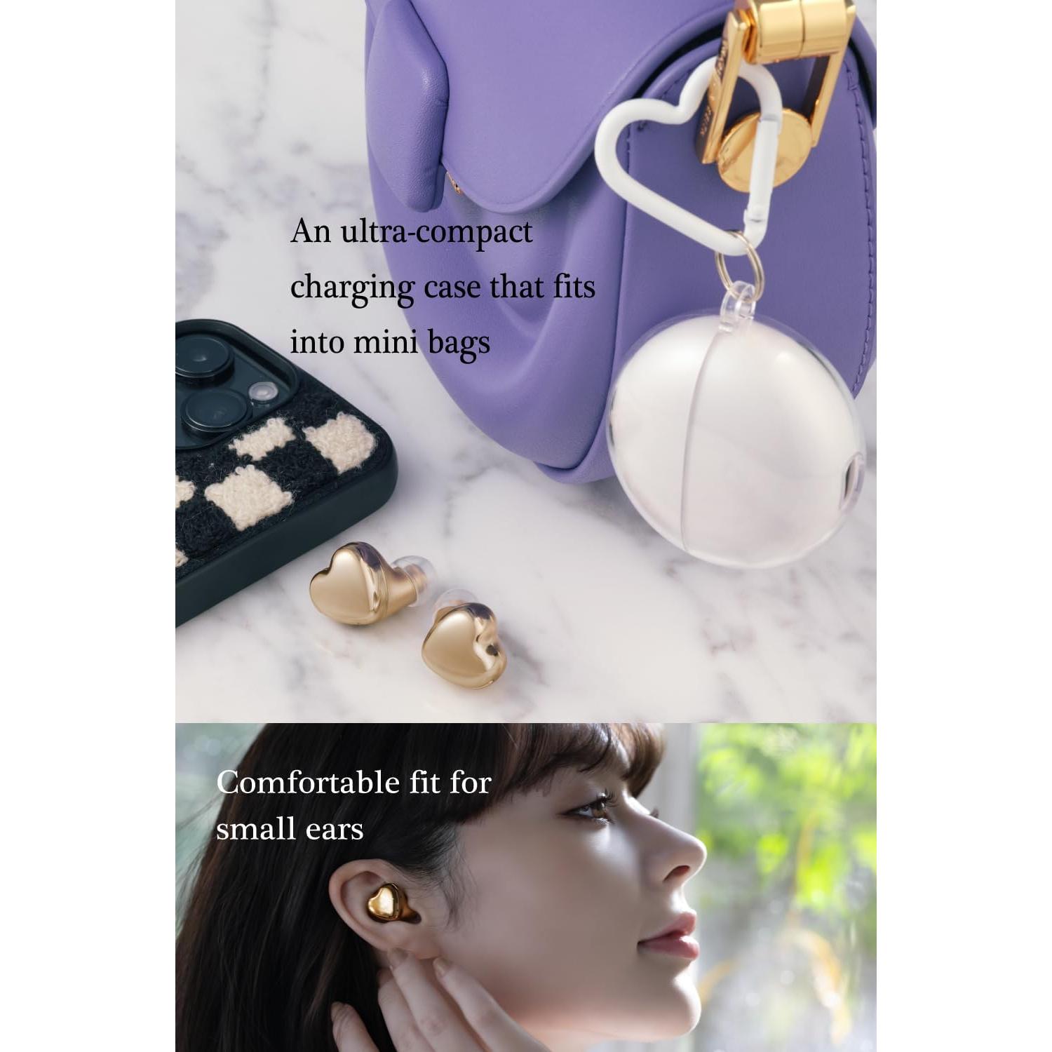 Auriculares Inalámbricos AVIOT TE-I3 Corazón Oro Bluetooth 5.3