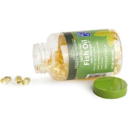 Aceite de Pescado Mejor Nutrición 1200 mg 200 Cápsulas Blandas